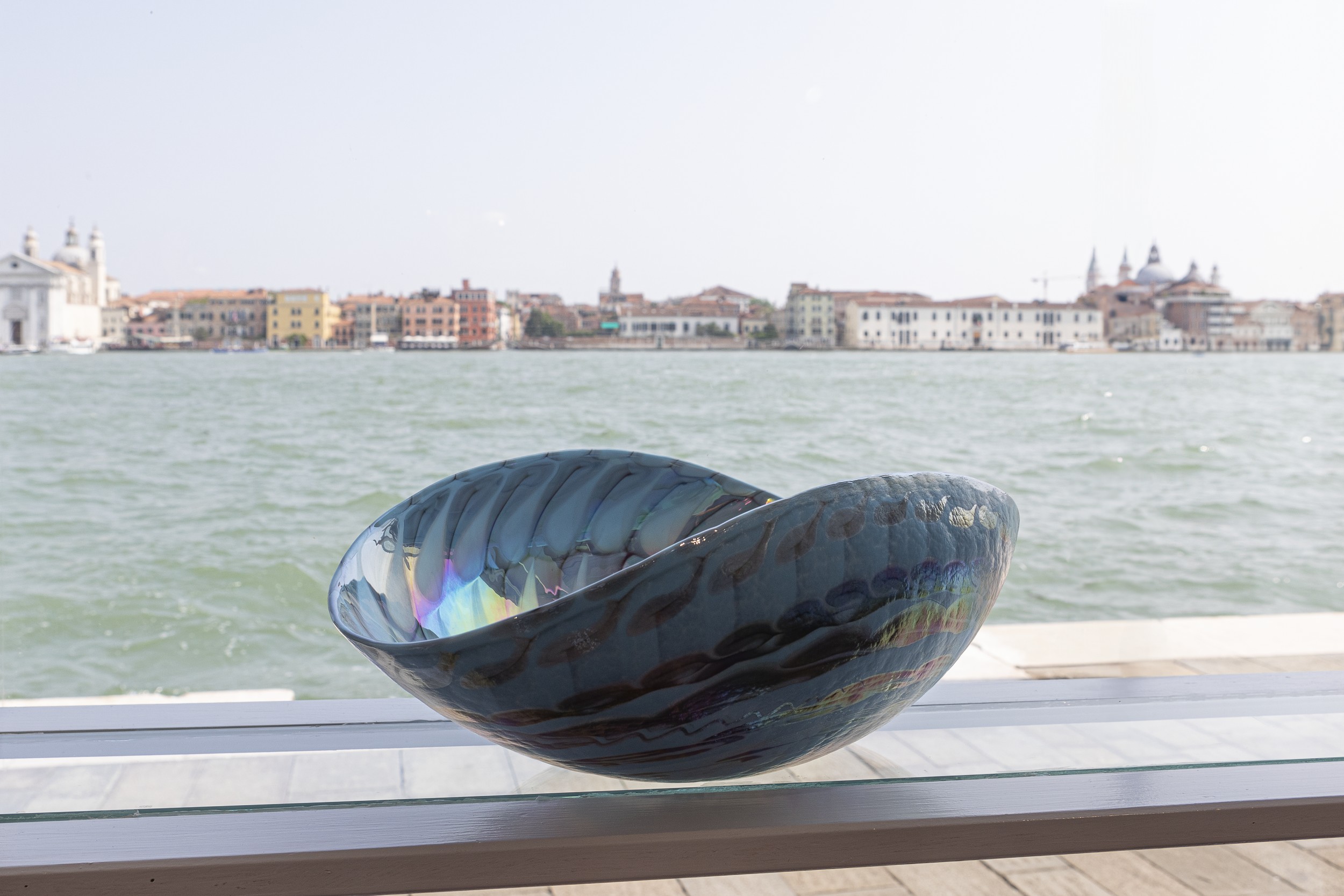 Vaso artistico in vetro di Murano